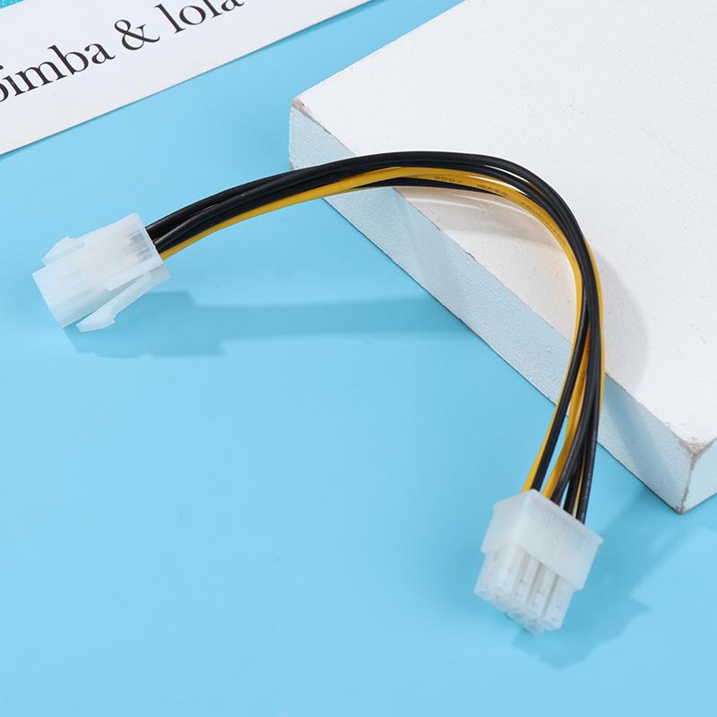 1 stk 4 pins hann-til-8-pins hunn-ledningsforlengelse til CPU-strømomformerkabel