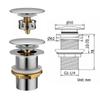 Stainless Steel Pop-up Basin Drain Stopper
