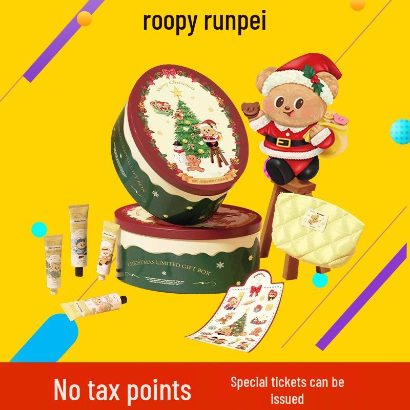 Runpei Christmas Hand Cream Gift Set: Hydrating, Moisturizing, Non-Greasy, High-End Souvenir Bottles