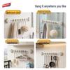 Taile No-Drill Wall-Mounted 6-Hook Clothes Hanger