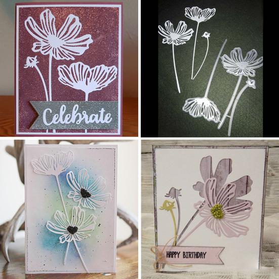 Květinové kovové vyřezávací raznice DIY Scrapbook Papírové karty Šablona na výrobu alb