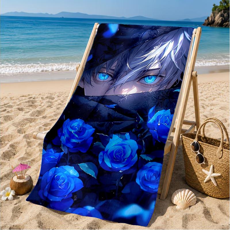 Jujutsu Curse Battle Beach Towel, Microfiber Beach Towel, Perfect For Pool, Beach, Travel, Home Decor Beach Party Fan gifts