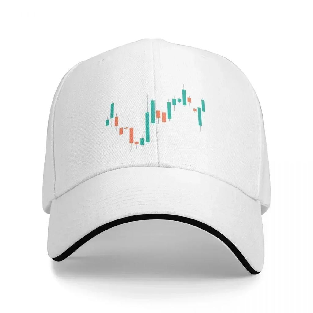 Bitcoin Cryptocurrency Art Stock Market Candlesticks Classic Dad Hats Pure Color Women's Hat Windproof Baseball Caps Peaked Cap