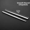 5 pairs Reusable Chinese Chopsticks Non-slip Metal Chop Sticks Sushi Chopstick  Cutlery Sets