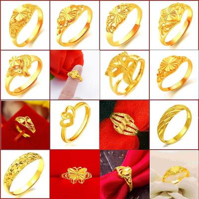 Vietnamese Gold Ring for Women: Non-fading, Matches All Styles, Adjustable Opening