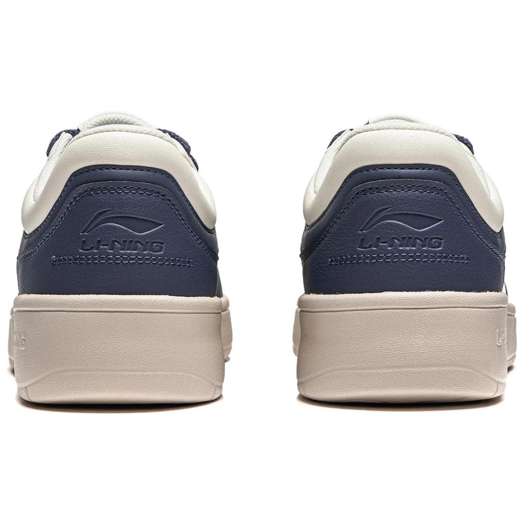 Li Ning Xingchu 2.0 V2 Versatile Casual Comfortable Thick Sole Height Increasing Non-Slip Wear-Resistant Skate Shoes Men Sneakers White Blue AGCU107-1