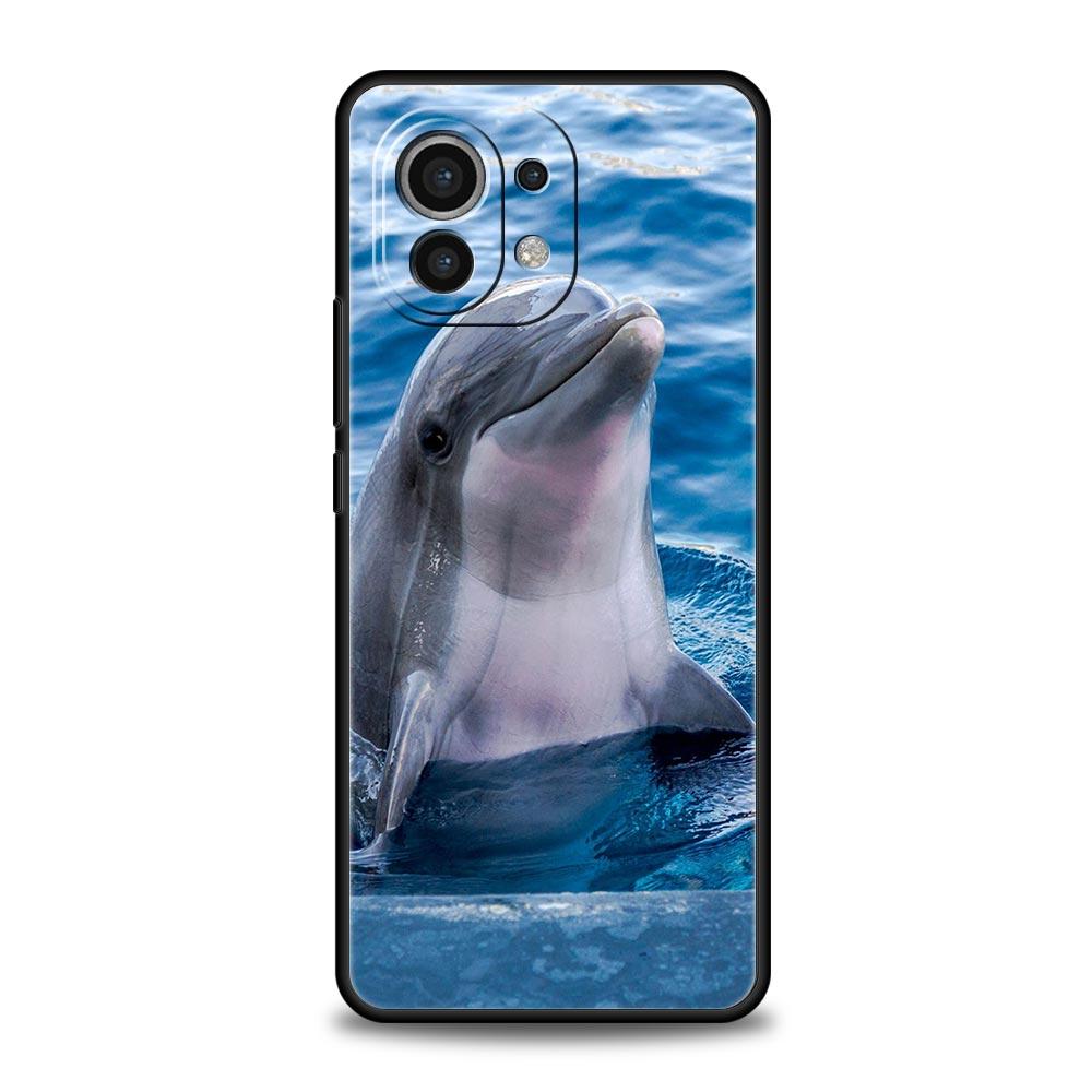 Ocean Animal Dolphin Phone Case For Xiaomi 12T 12 13 Pro Poco X3 NFC M3 F3 F4 M4 X4 Mi Note 10 11 Lite 10T 5G 11T 9T Soft Cover