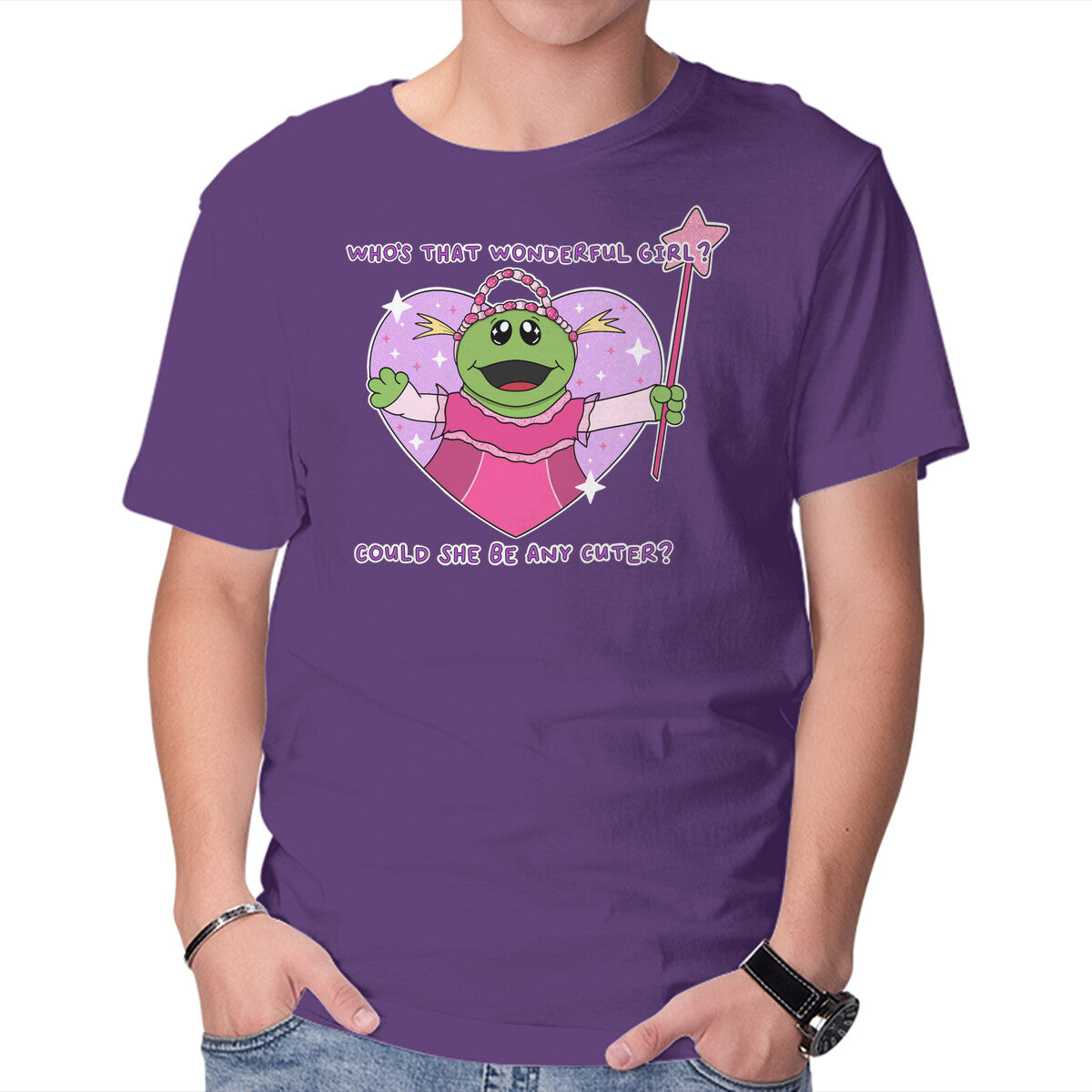 Unisex Crew Neck T-Shirt Who’s That Wonderful Girl Graphic Short Sleeve Casual Tee XXXXL