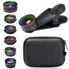 7 In 1 Mobile Phone Camera Lens Kit Telescope Telephoto Fisheye Wide Angle Macro CPL Star Filter Lens for IPhone for Smartphone