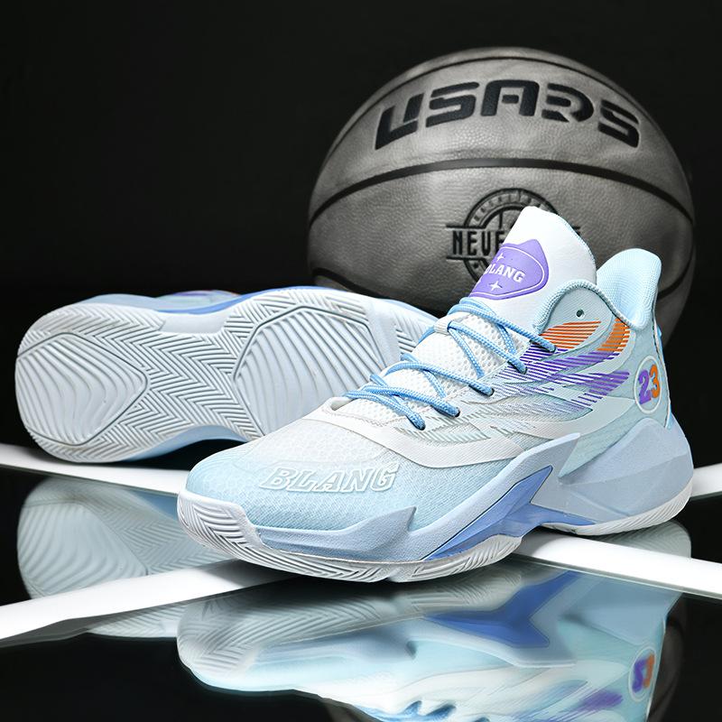 2025 new men's sports shoes mesh breathable and lightweight medium top basketball shoes size 36-45 student running shoes men