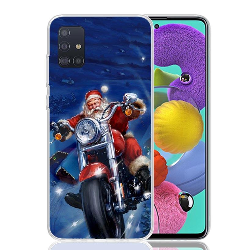 Christmas Santa Claus Present Phone Case For Samsung Galaxy A52 A42 A32 A22 A12 A51 A50S A40 A30S A20E A10S A41 A31 A21S A11 A72