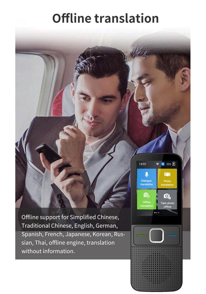 Stylo Traducteur Intelligent Multilingue: Traduction Hors Ligne et Interprétation Simultanée Russe pour le Voyage et les Affaires
