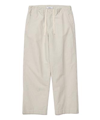 PARTIMENTO Pin Stripe Easy Pants Ivory