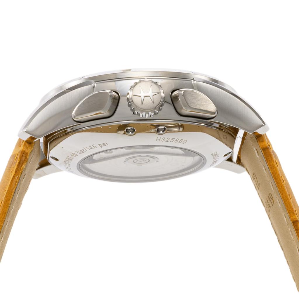 Jazzmaster White Pearl Dial Stainless Steel Sapphire Glass Automatic 42MM Swiss Watch Brand H32586511 Light Brown [Hamilton] Men's [Item]