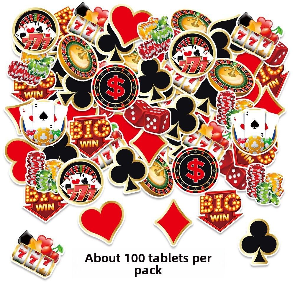 Casino Card Scatter Confetti For Birthday Party Table Decor Atmosphere Festive