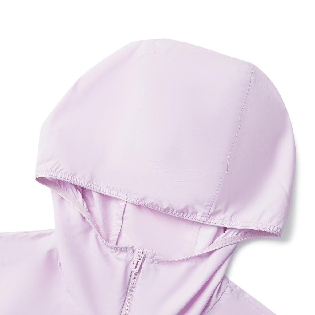 Li Ning Fitness Series Solid Color Zipper Hooded Comfortable Breathable Versatile Sports Jacket Women Jacket Twilight-Purple AFDV154-2