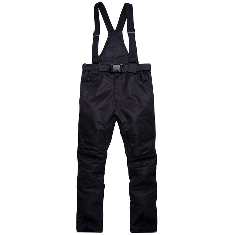 Yeni Kış Kalın Sıcak Kayak Pantolonu Erkek Kadın Sevgililer Rüzgar Geçirmez Su Geçirmez Askılı Pantolon Kar Snowboard Pantolonu Büyük Beden