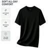 Men's Plus Size Summer Short Sleeve T-Shirt - Size Casual Round Neck Tee with Subtle Geometric Patterns, Breathable Suitable for Warm Weather, Machine