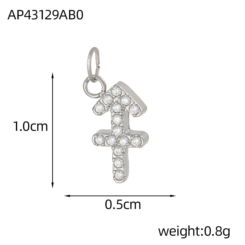 CARLIDANA Hot-Selling Stainless Steel Pendant 12 Zodiac Silver Color Pendant DIY Jewelry Accessories Necklace Pendant Charms