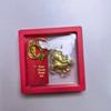Golden Pony Pendant 2026: Year of the Horse Pure Gold 999 Keychain for Wealth and Traffic Safety.