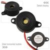 ABS And Electric Components Piezo Buzzer 2 Wired Connctor