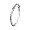 Ethnic Style Personalized Möbius Ring Totem 925 Sterling Silver Fashion Retro Solid Opening Bracelets  TYB606