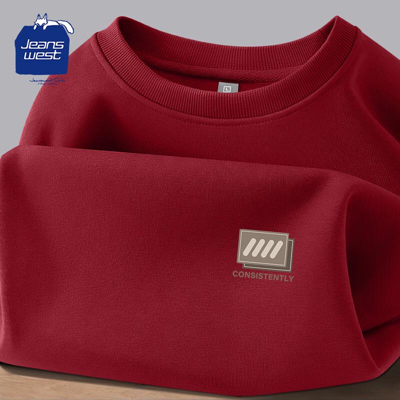 JEANSWEST CLUB Men s Round Neck Graphic Sweatshirt 4XL