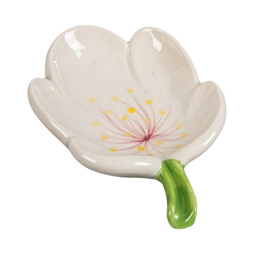 Ceramic Leaf Soap Box Drain Soap Shelf Soap Holder Soap Dish Tray