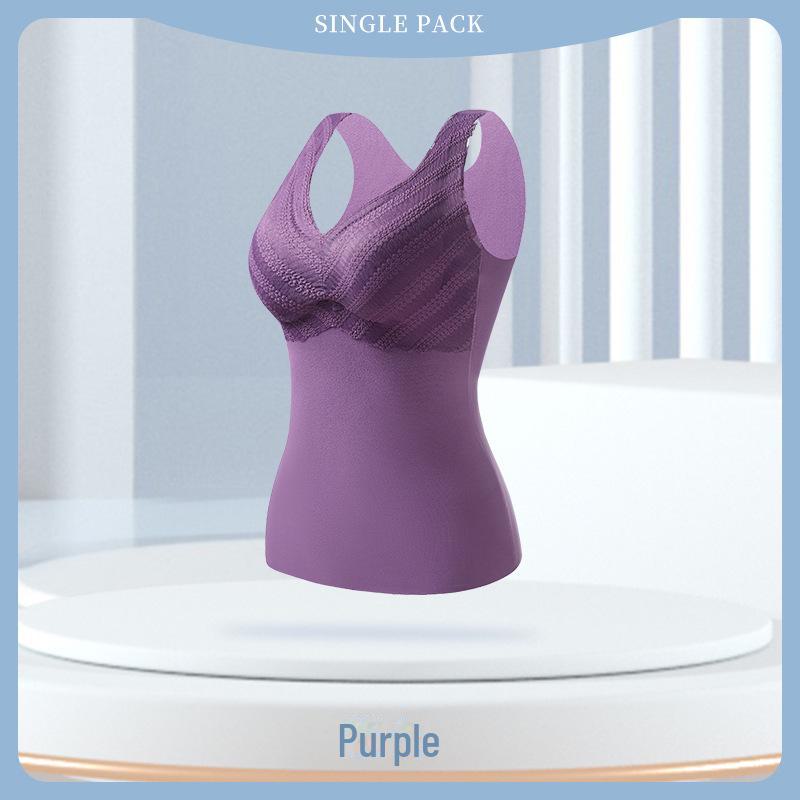 

Женский теплый бархатный жилет и термотоп на осень/зиму XL фиолетовый