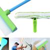 12-Inch Silicone Window Squeegee Kit Single Ultrafine Fiber Cloth Cover Reusable Car Cleaning Tool Glass Cleaning Mop Gadget