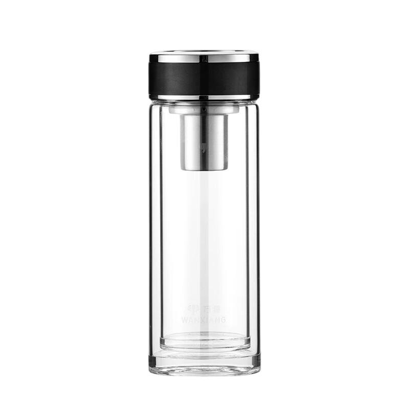 Vientiane Double Wall Glass Tea Infuser Bottle 270ml