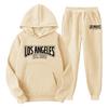 New cross-border foreign trade pullover men's and women's same sports sweater set fashion sweater sweatpants fleece hoodie set