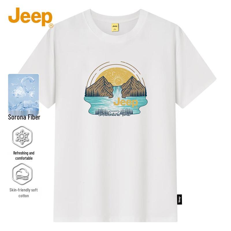 JEEP Men s Heavyweight Drop Shoulder Short Sleeve T-Shirt 2XL
