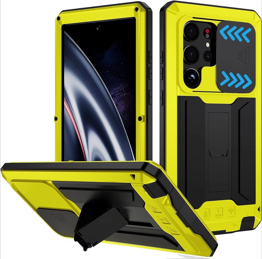 Aluminum Metal Shockproof Case For Samsung S26 S25 Edge S24 S23 S22 Plus S21 Ultra Heavy Duty Screen Protection Aluminum Cover