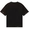 WE11DONE Ribbed Round Neck Drop Shoulder Distressed Short Sleeve T-Shirt Unisex Tops WD-TT0-25-770-U-BK