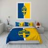 Blue-yellow Sweden Emblem. Bedding Sets Duvet Cover Sets Duvet Covers Pillowcases(1*Duvet Cover 2*Pillowcases Without Duvet Insert)