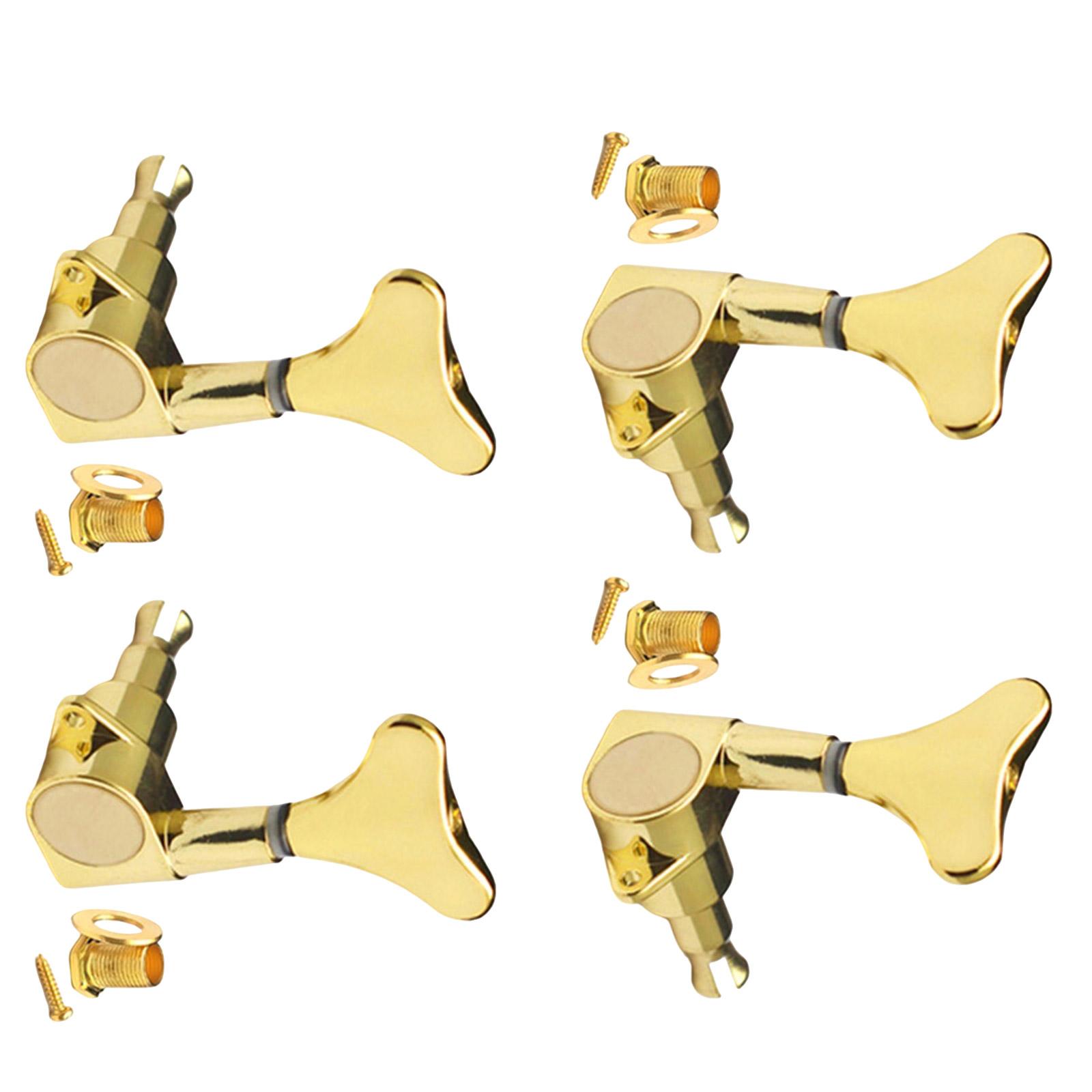 

Guitar Bass Tuners Sealed Bass Tuning Key Pegs Machine Head Replacement for Electric Bass Guitar or Precision Instrument A