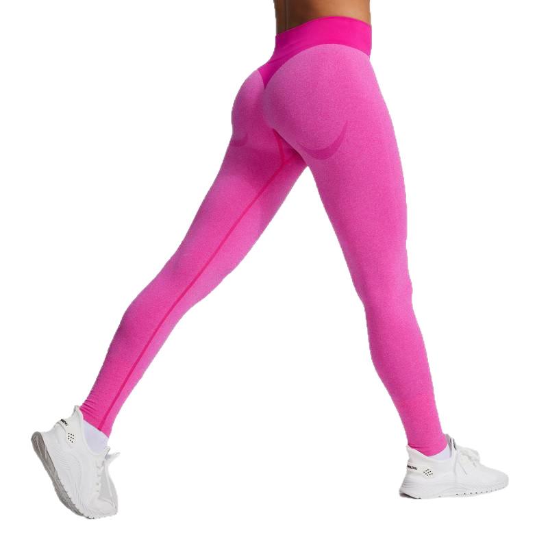Pantalons de Yoga RYGZ Sans Couture Haute Élasticité Push-Up - Pantalons de Fitness et de Course à Pied pour Femmes à Séchage Rapide