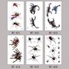 3D Spider Scorpion Temporary Tattoo Stickers Halloween Fake Tattoo Body Art