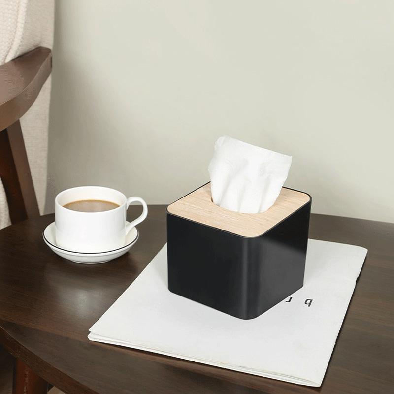 European Thickened Tissue Box Home Living Room Creative  Box with Lid Drawer Paper Box Wooden Storage Box Hotel Carton