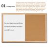 Office Magnetic Whiteboard Cork Board Student Wooden Frame Display Drawing Board Magnetic Hanging Board Set
