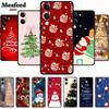 Weihnachts Hülle Für Vivo Y04 Y04S Y37C Weiches Silikon Handyhülle Funda Für Vivo Y 04 04S 37C Schwarzer TPU Schutz Stoßfänger Hülle