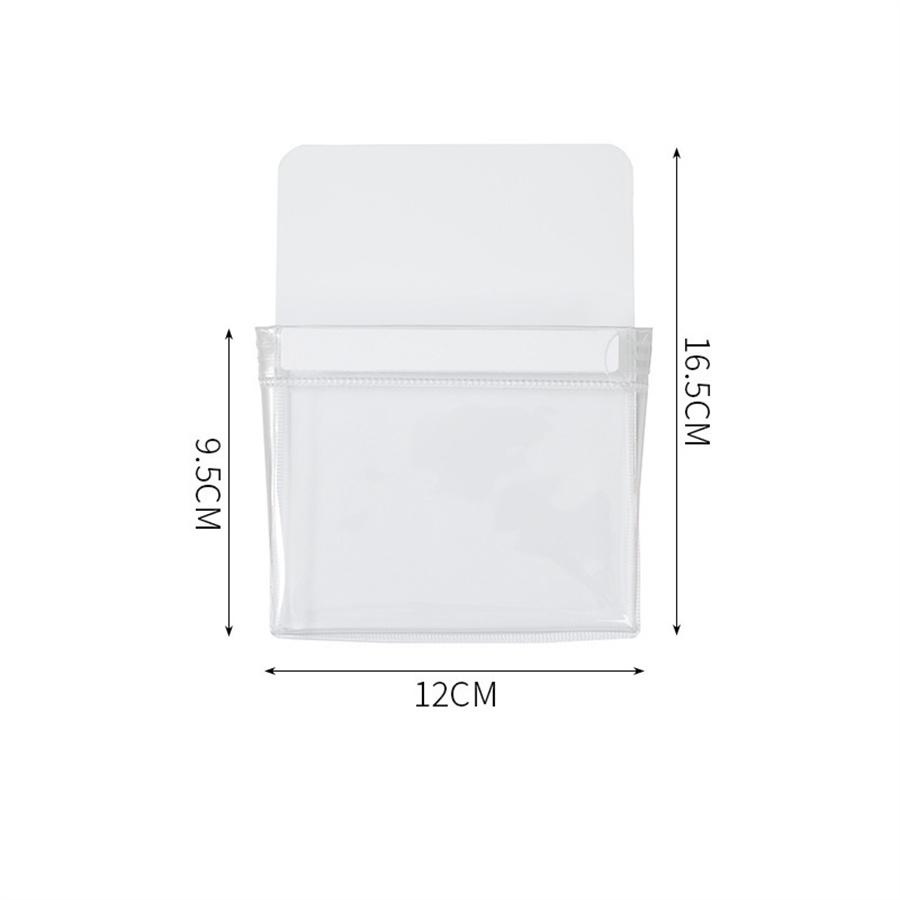 1 Refrigerator Side Door Magnetic Storage Bag, Punch-Free Miscellaneous Storage Box Storage Rack, Makeup Brush Stationery Or