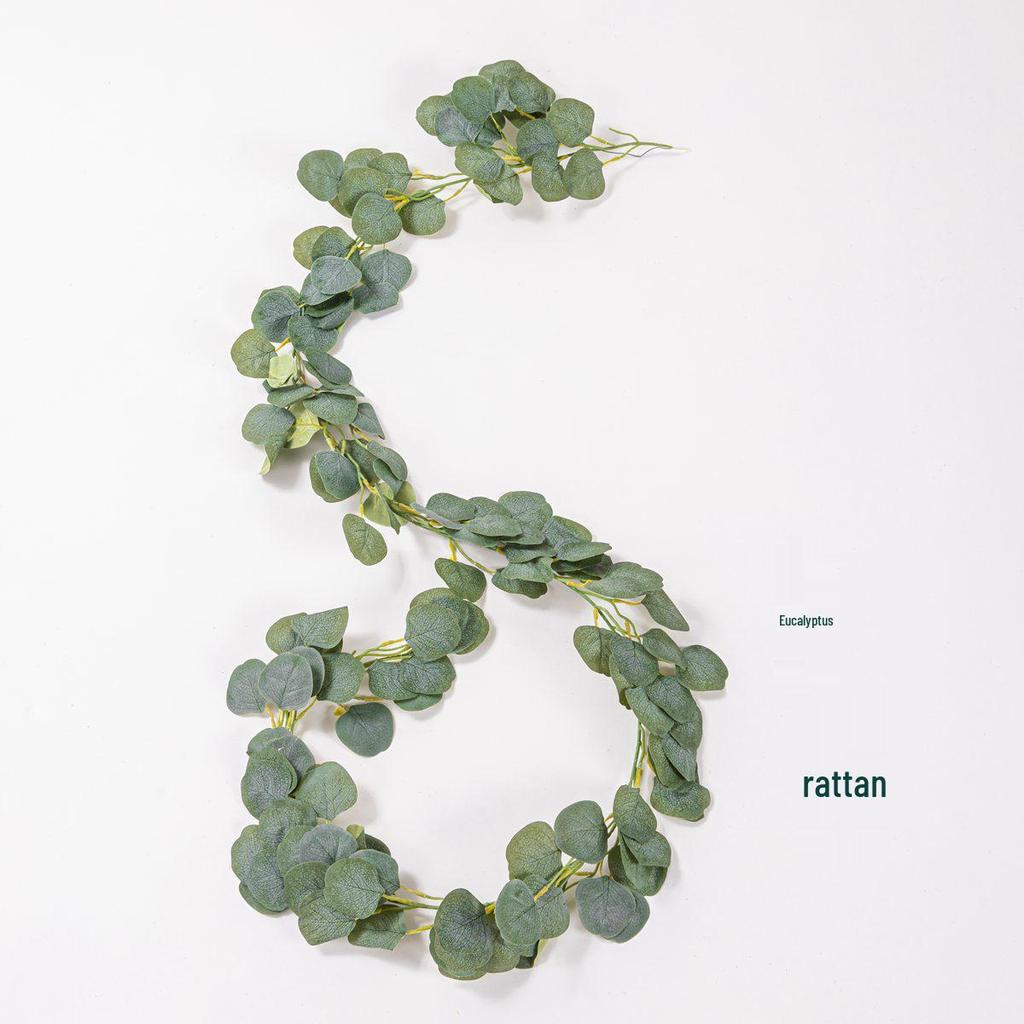 Artificial Eucalyptus Vine for Birthday/Wedding Decor - Fresh, Small Ins-Style Hanging Leaves