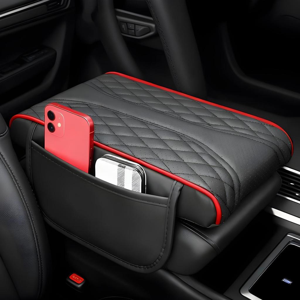 new Universal Car Arm Rest Cushion PU Leather Breathable Center Console Box Cover Anti Scratch Armrest Box Protector Cover