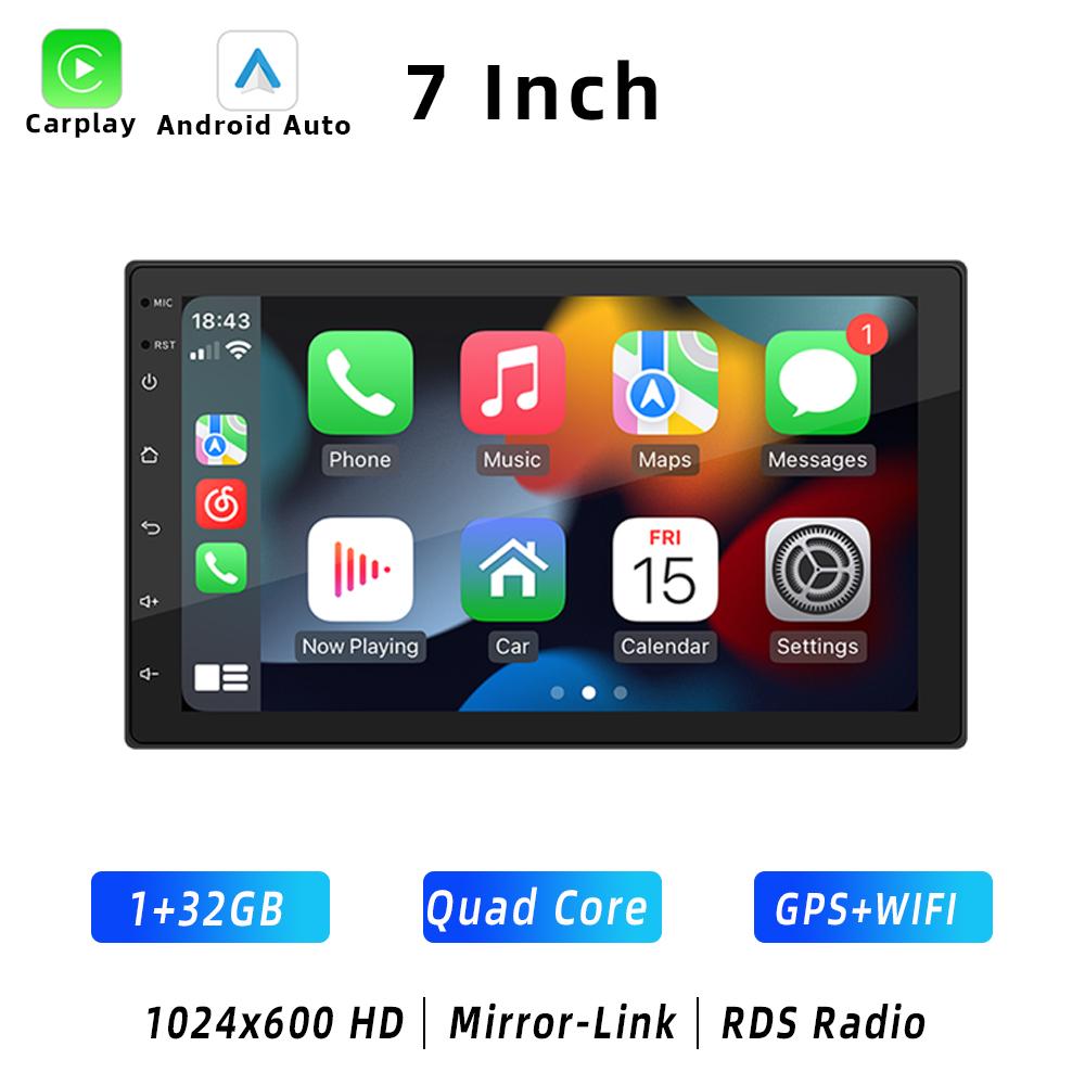 

HIPPBQCC Автомобильный Радиоприемник 2 Din Carplay Android Auto Android 11 4 Core 4G GPS Car Audio 7 /9 /10 WIFI BT Автомобильный Мультимедийный Плеер