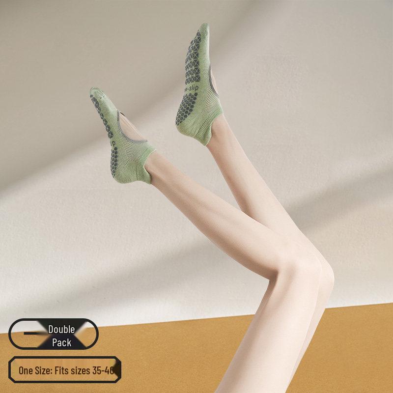 Non-Slip Five-Toe Yoga & Pilates Cotton Socks for Women