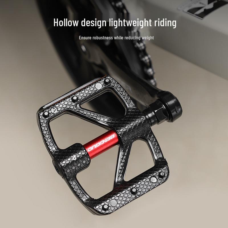 Bunggo Cykelpedaler i Aluminiumlegering - Vattentäta, Dammtäta, Dubbla DU-lager för Utomhuscykling