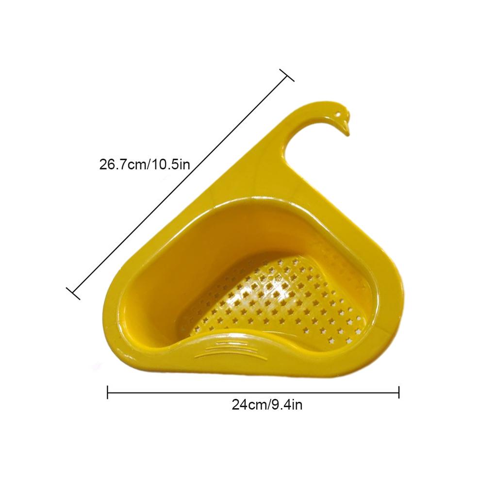 Plastikowy Koszyk Ociekowy do Zlewu Kuchennego Kształt Zwierzęcia Uroczy Trójkątny do Czyszczenia Owoców Resztek Durszlak Restauracja Stojak Ociekowy