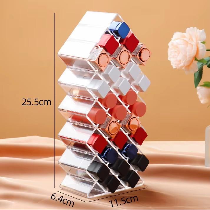 Multifunktionale Lippenstiftständer-Hülle, Make-up-Organizer, Aufbewahrungsbox, Lippenstift-Display-Ständer, Kosmetik-Schmuck-Organizer-Box